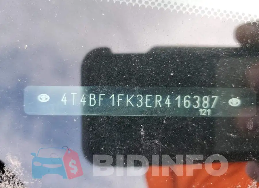 4T4BF1FK3ER416387 Photo# 13