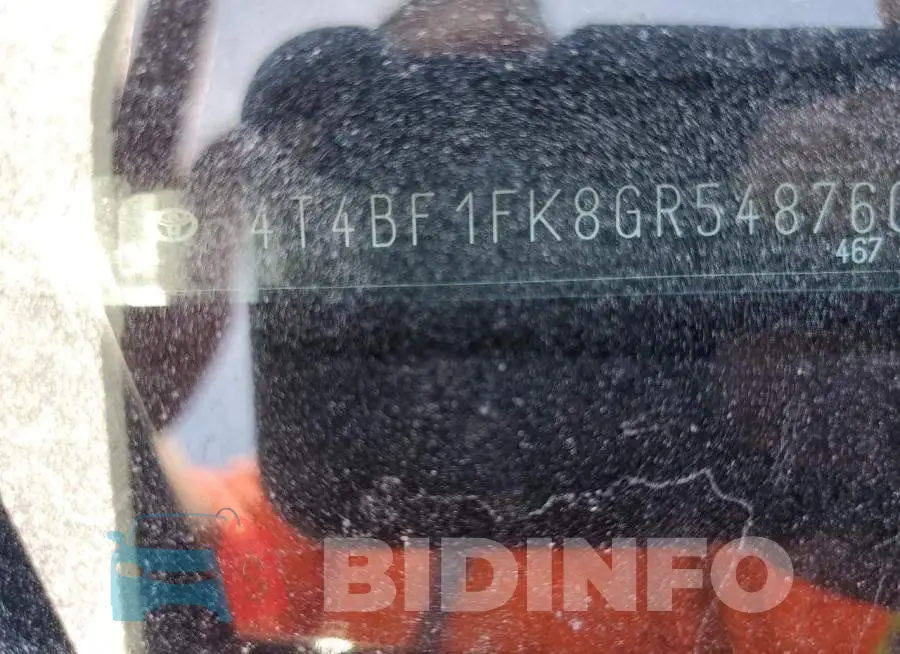 4T4BF1FK8GR548760 Photo# 12