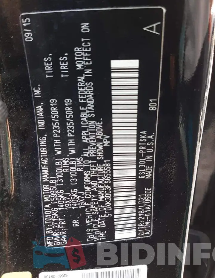 5TDXK3DC3FS655581 Photo# 13
