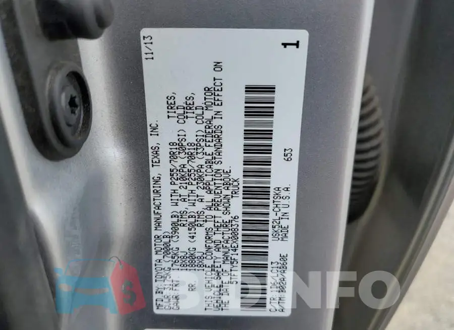5TFTY5F14EX008376 Photo# 12