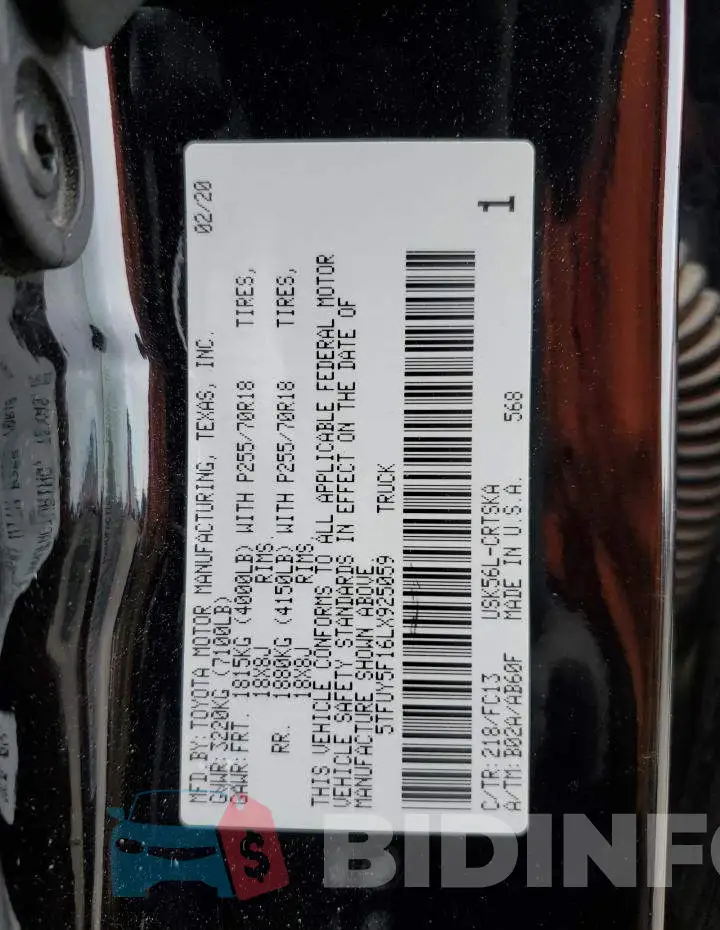 5TFUY5F16LX925059 Photo# 12