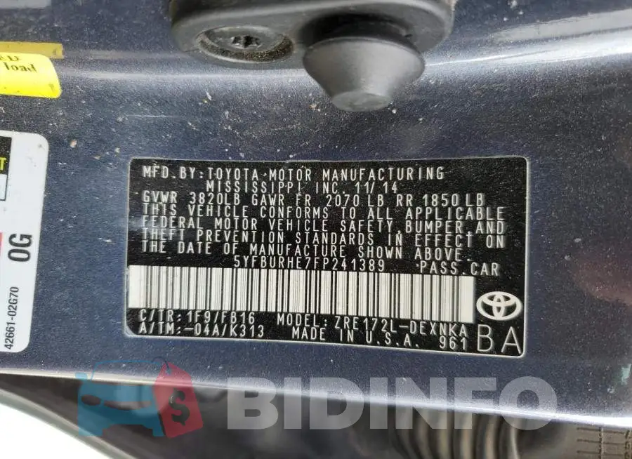 5YFBURHE7FP241389 Photo# 12
