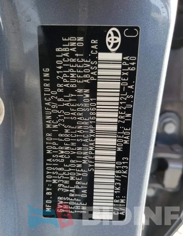 5YFEPMAEXMP168601 Photo# 12