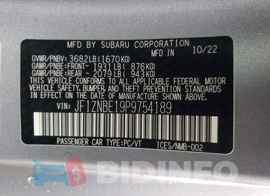 JF1ZNBE19P9754189 Photo# 12