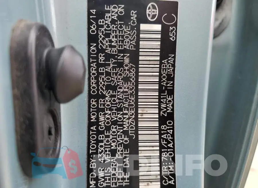 JTDZN3EU6E3356867 Photo# 12