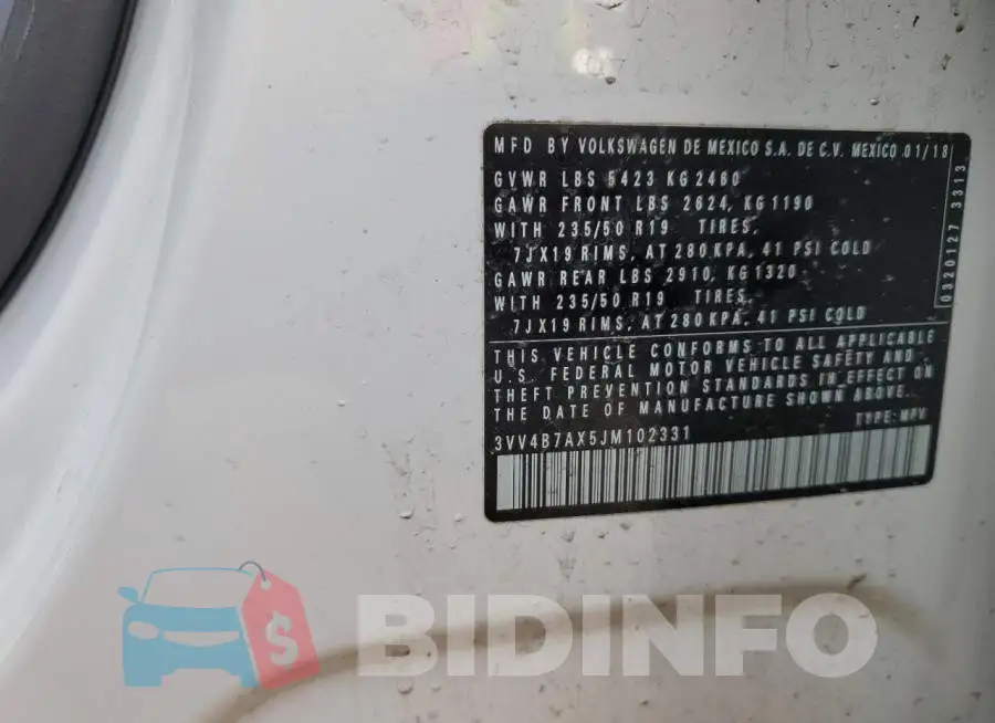 3VV4B7AX5JM102331 Photo# 14