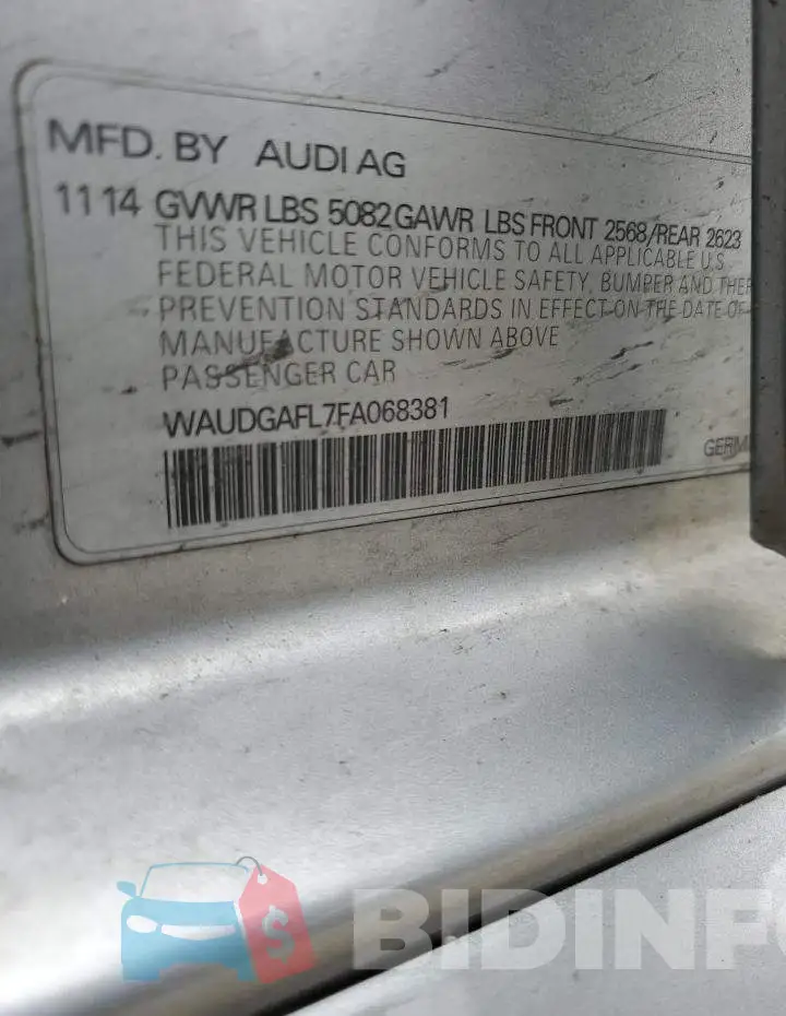 WAUDGAFL7FA068381 Photo# 12