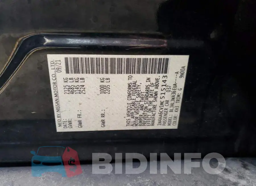 1N4AA6CV1MC515143 Photo# 12
