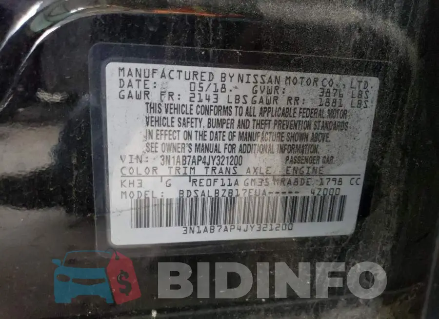 3N1AB7AP4JY321200 Photo# 12