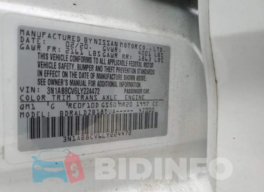 3N1AB8CV6LY224472 Photo# 12