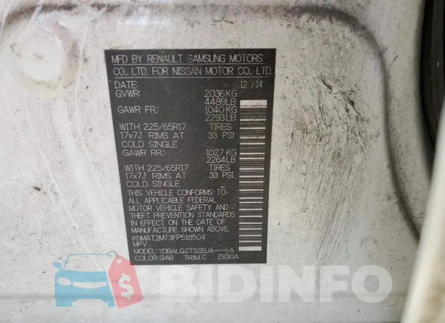 KNMAT2MT3FP518504 Photo# 13