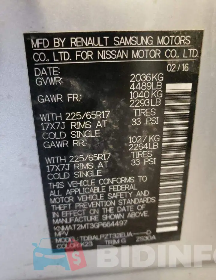 KNMAT2MT3GP664497 Photo# 12
