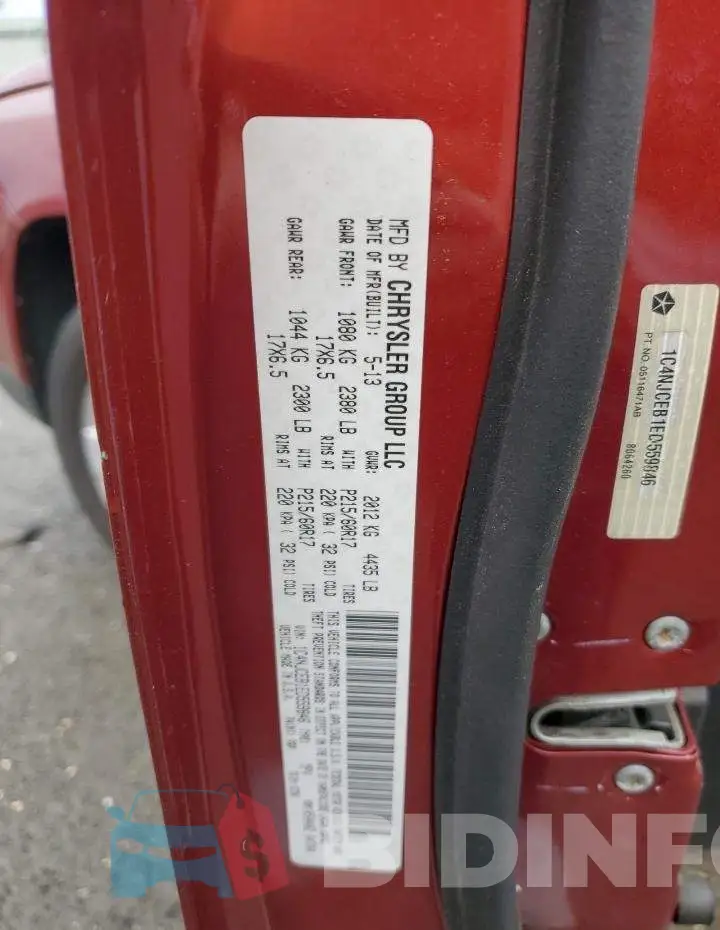 1C4NJCEB1ED559846 Photo# 12