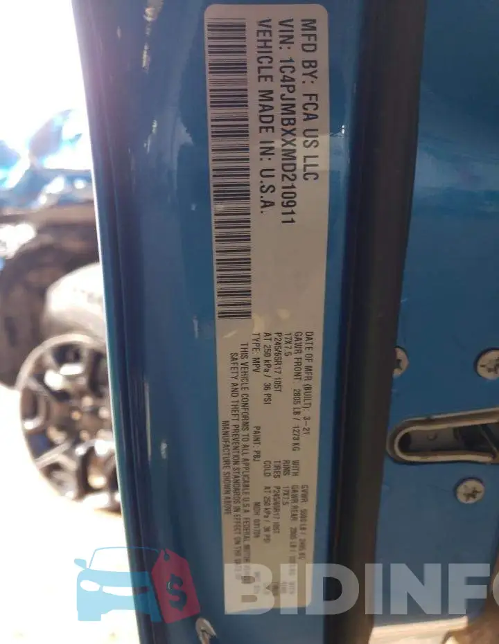 1C4PJMBXXMD210911 Photo# 13