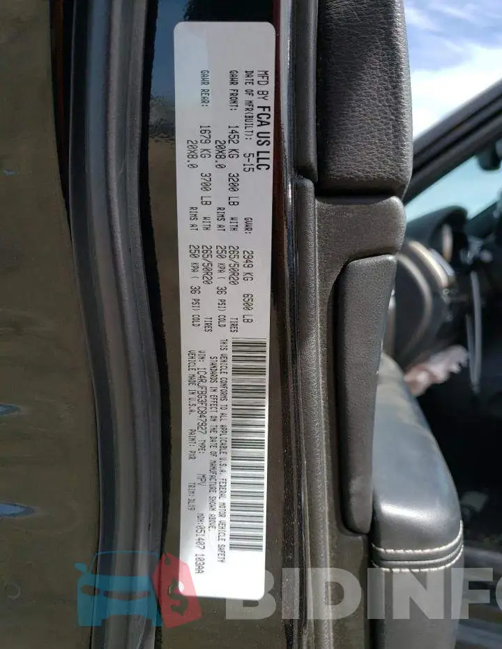 1C4RJFBG3FC847927 Photo# 13