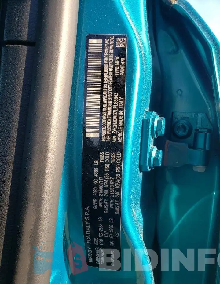 ZACNJBAB7LPL85843 Photo# 13