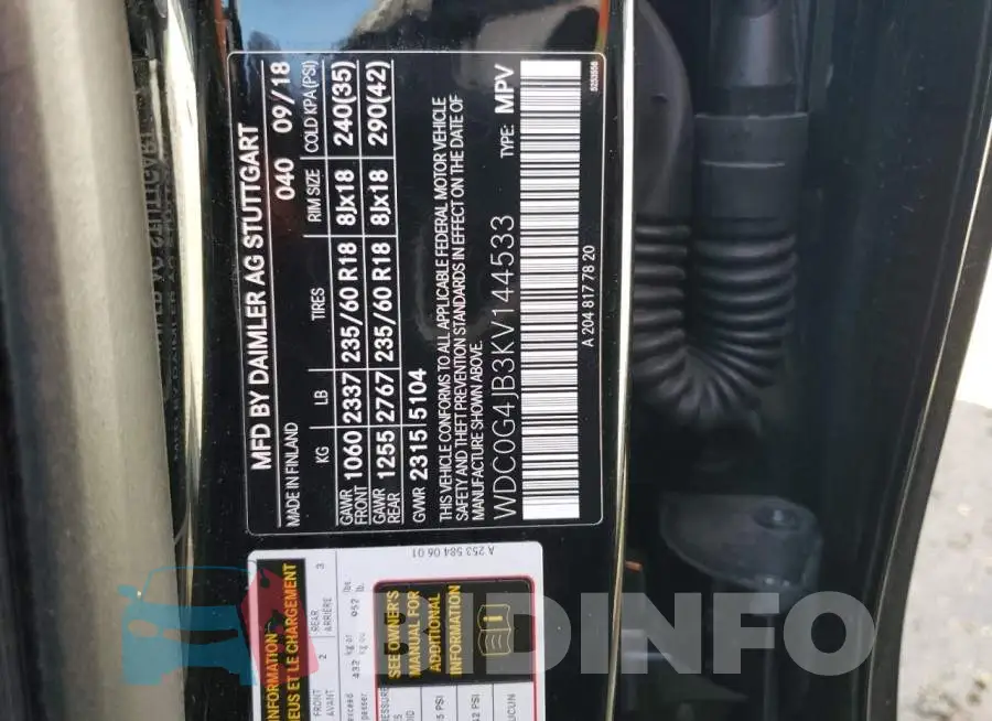 WDC0G4JB3KV144533 Photo# 13