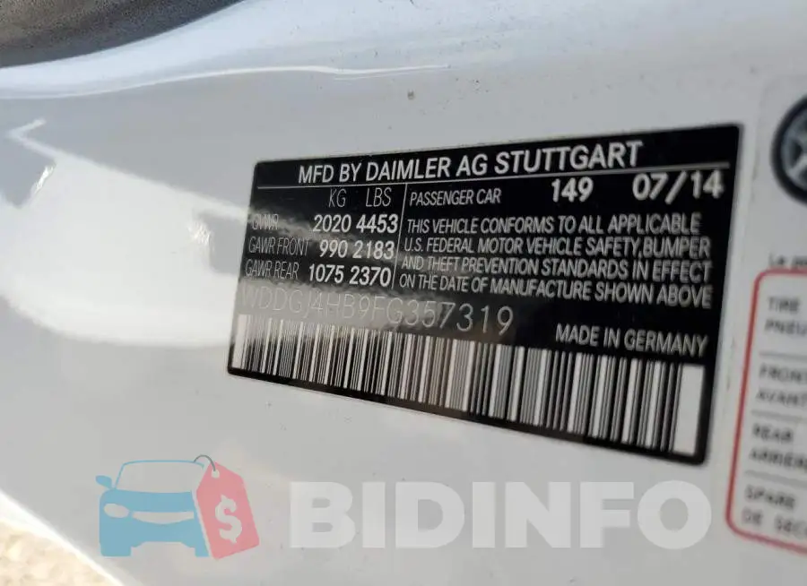 WDDGJ4HB9FG357319 Photo# 12