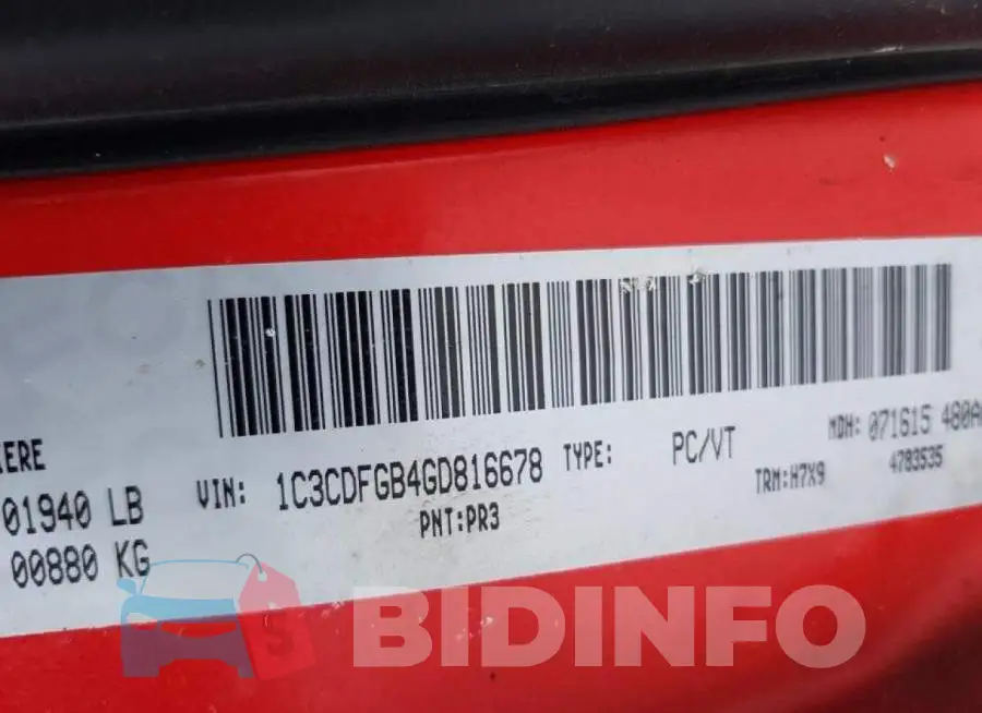 1C3CDFGB4GD816678 Photo# 12
