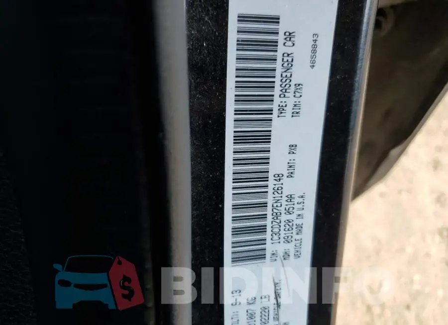 1C3CDZAB7EN126148 Photo# 12