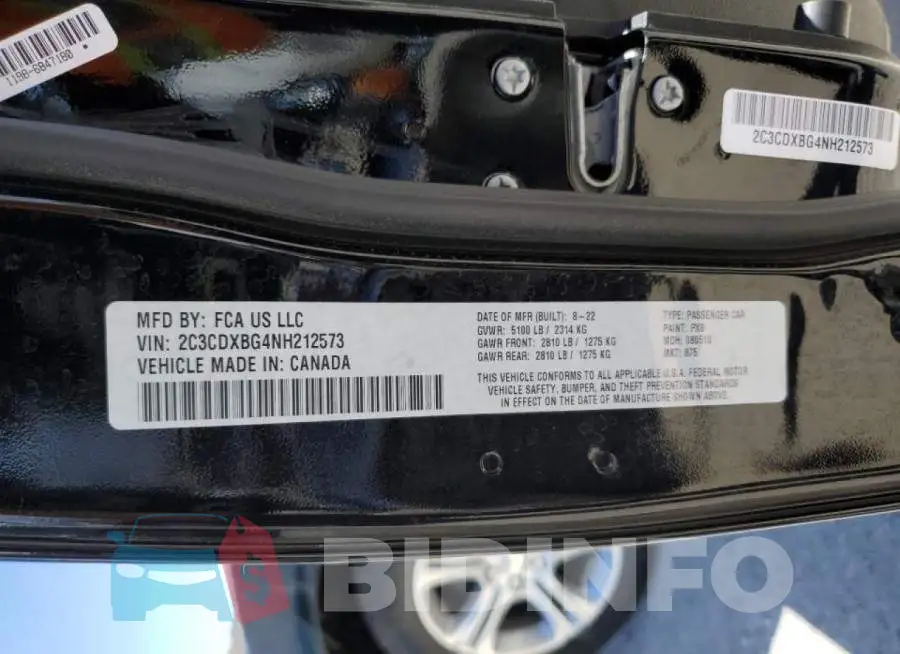 2C3CDXBG4NH212573 Photo# 12