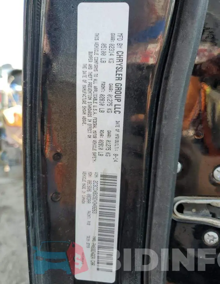2C3CDXBG5EH349263 Photo# 13