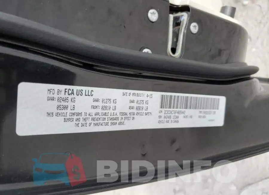2C3CDXCT6FH826442 Photo# 12