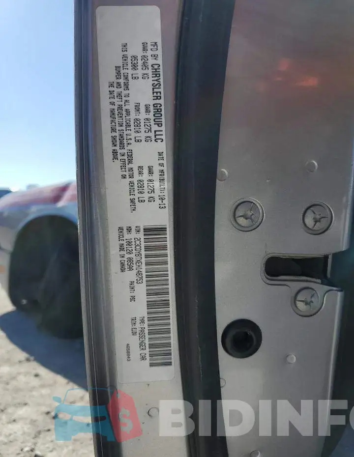 2C3CDYBTXEH148753 Photo# 12