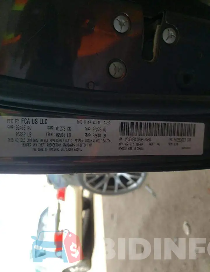 2C3CDZDJXFH912586 Photo# 13