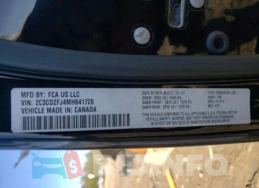 2C3CDZFJ4MH641728 Photo# 13