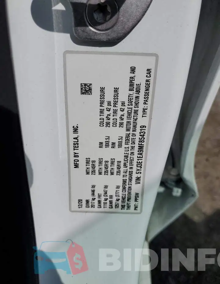 5YJ3E1EA9MF854319 Photo# 12