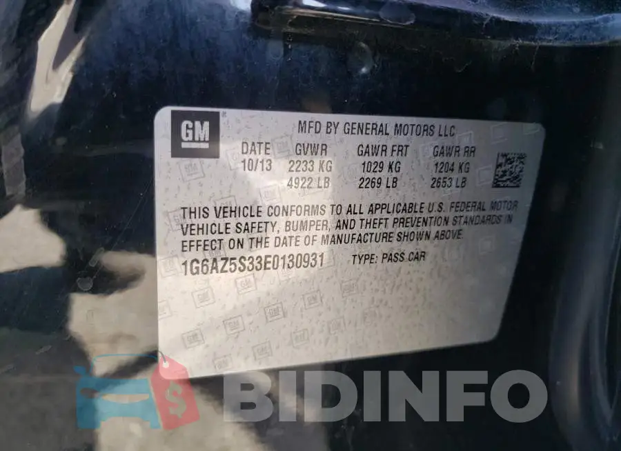 1G6AZ5S33E0130931 Photo# 12