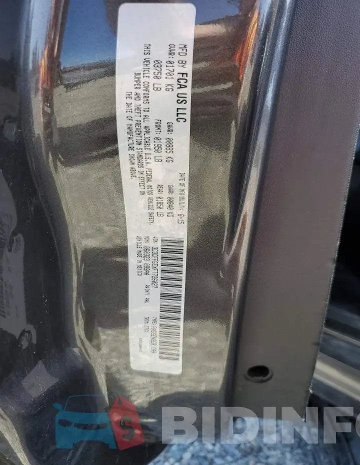 3C3CFFGEXFT726027 Photo# 12
