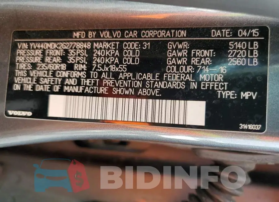 YV440MDK2G2778848 Photo# 13