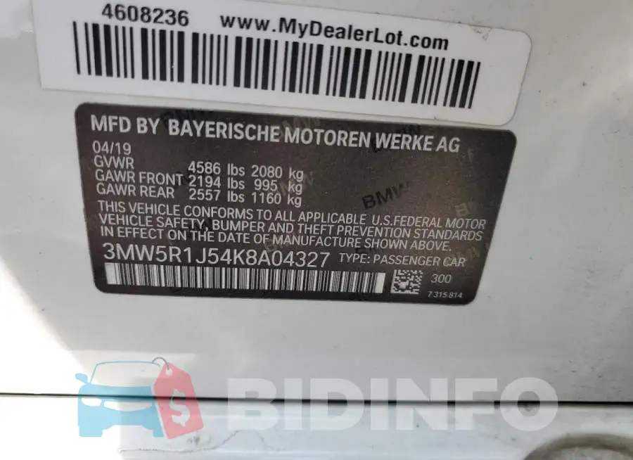 3MW5R1J54K8A04327 Photo# 13