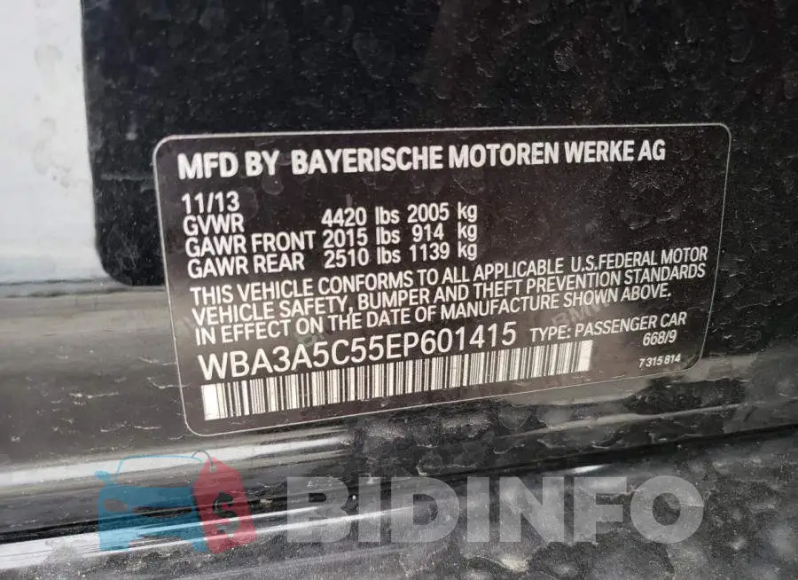 WBA3A5C55EP601415 Photo# 12