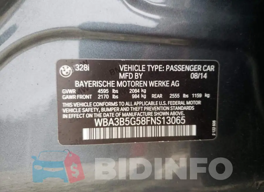 WBA3B5G58FNS13065 Photo# 12