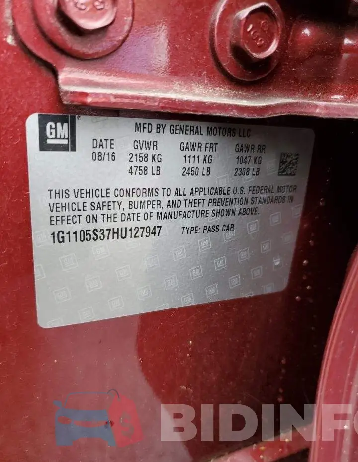 1G1105S37HU127947 Photo# 13