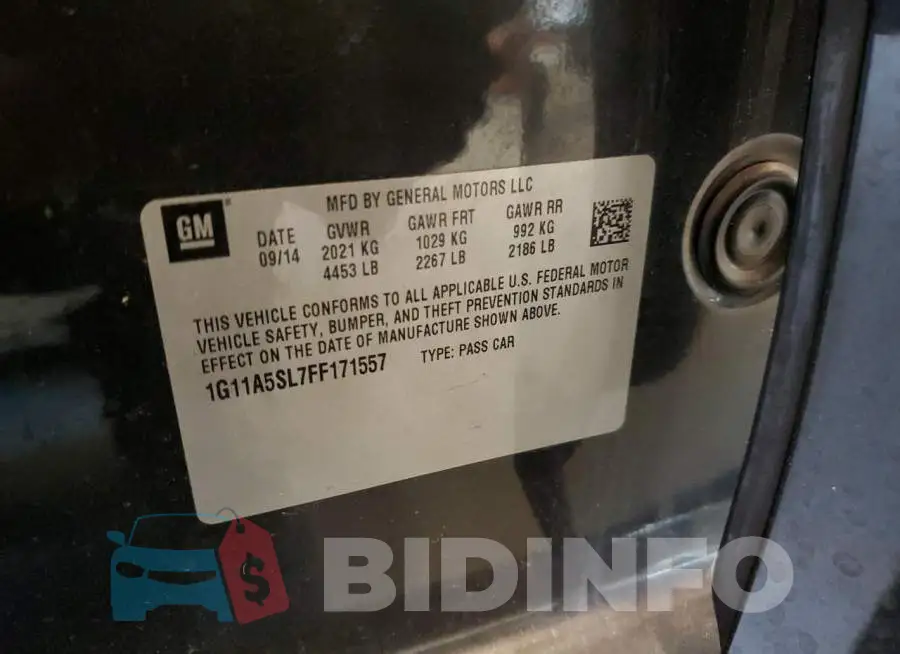 1G11A5SL7FF171557 Photo# 12