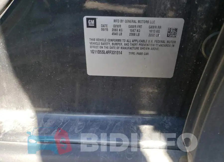 1G11D5SL4FF331014 Photo# 13