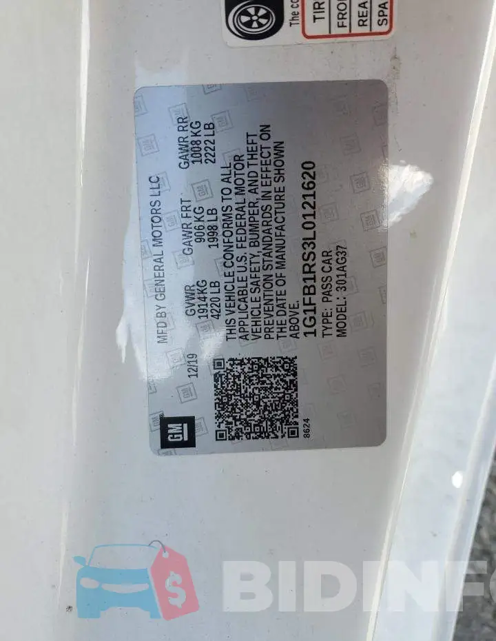 1G1FB1RS3L0121620 Photo# 12