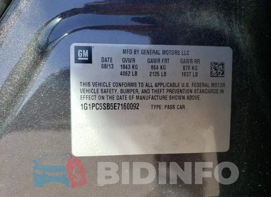 1G1PC5SB5E7160092 Photo# 13