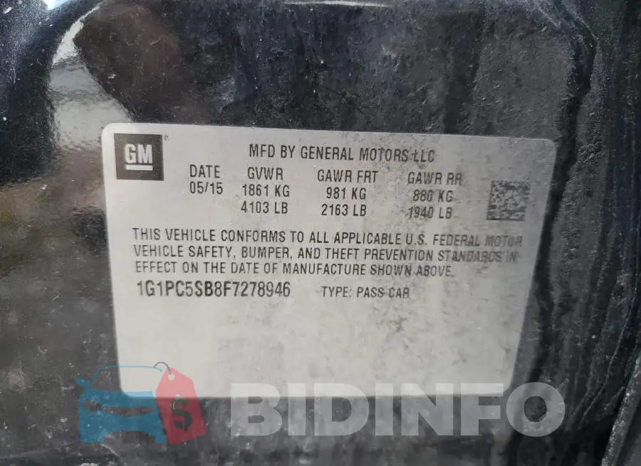 1G1PC5SB8F7278946 Photo# 12
