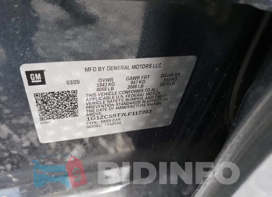 1G1ZC5ST7LF117393 Photo# 13