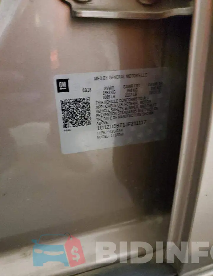 1G1ZD5ST1JF211117 Photo# 12