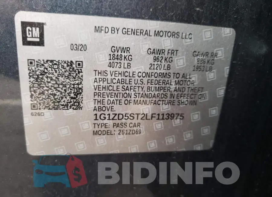 1G1ZD5ST2LF113975 Photo# 12