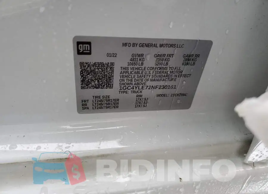 1GC4YLE72NF230161 Photo# 12