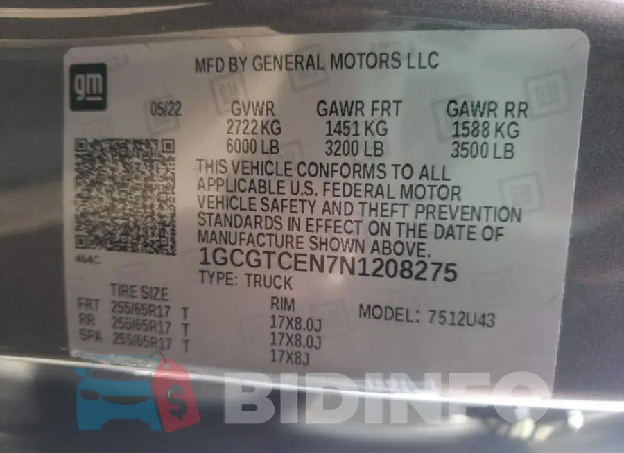 1GCGTCEN7N1208275 Photo# 12