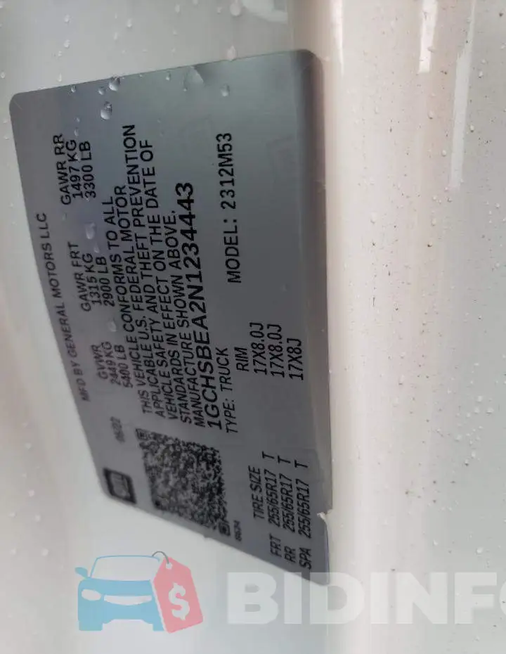 1GCHSBEA2N1234443 Photo# 12