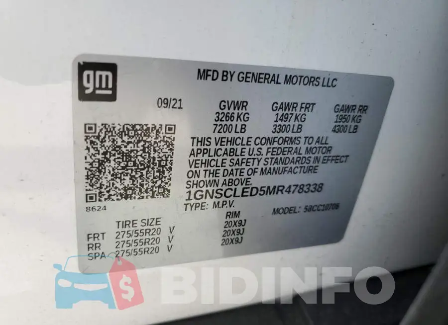 1GNSCLED5MR478338 Photo# 13